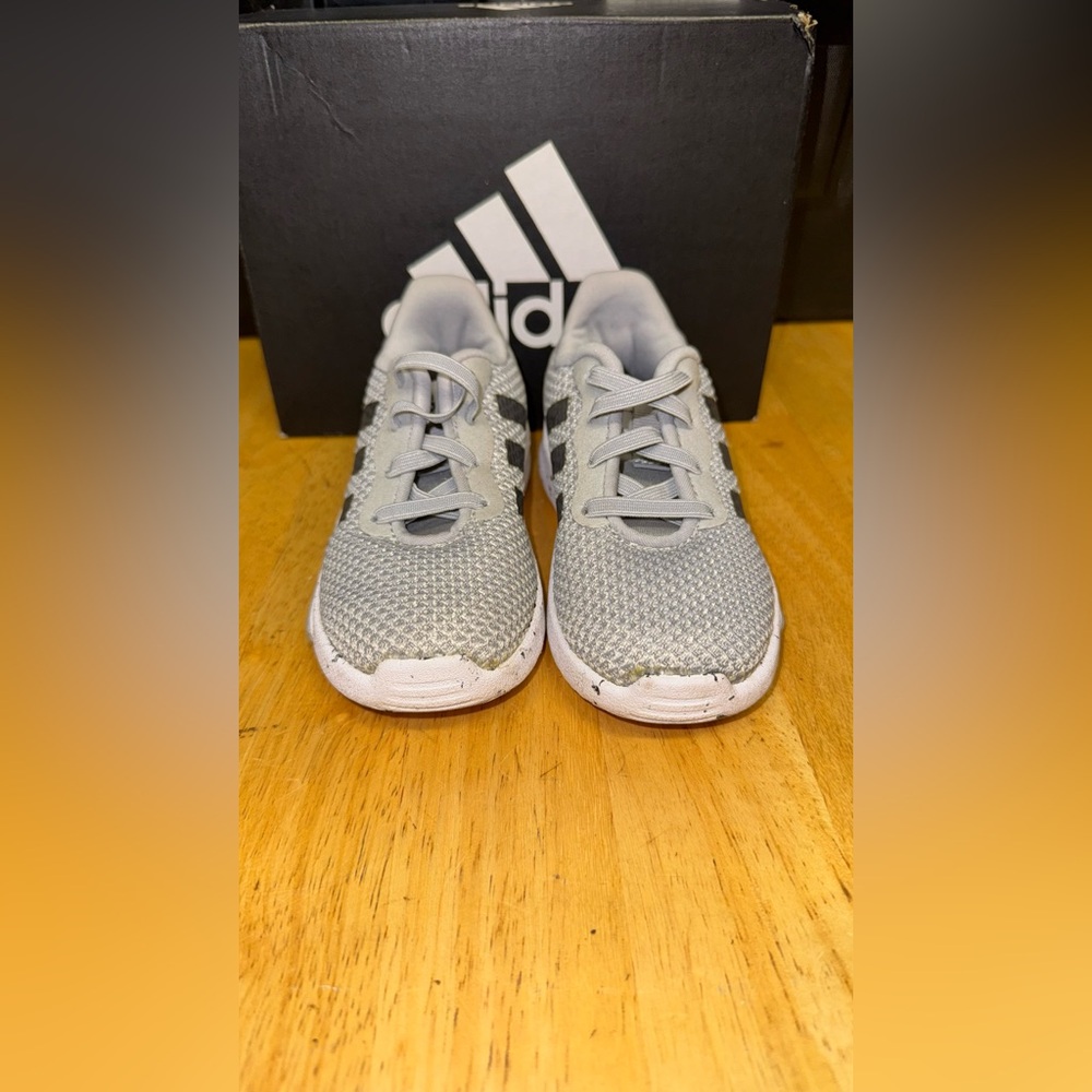 Adidas Kids Light Gray Sneakers
